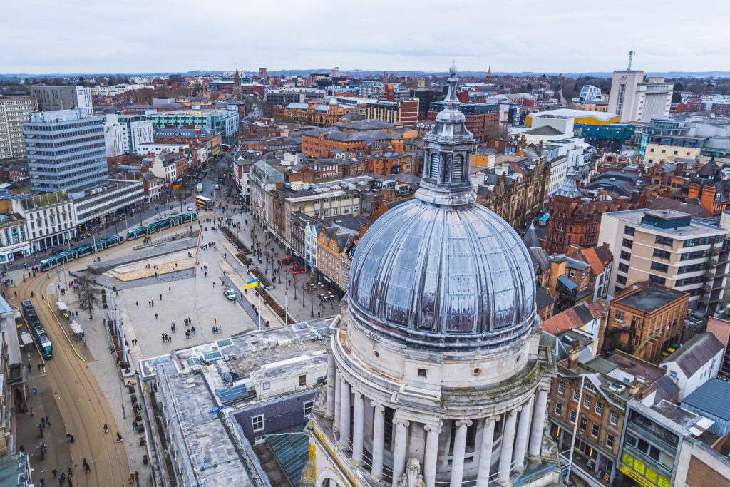 Knights significantly strengthens East Midlands presence - A view of a city from the top of a building.