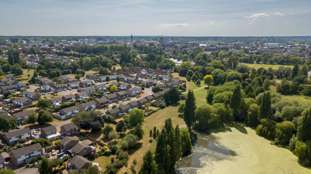 Knights surpasses £200m revenue and strengthens South East presence with Birkett Long acquisition - A view of a small town from the air.